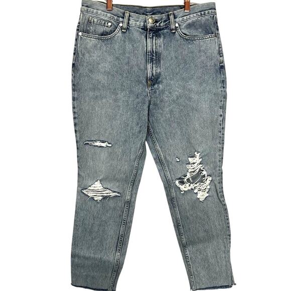 RAG & BONE FACTORY DISTRESSED 5 POCKET JEANS NWOT SZ 32 - Picture 1 of 9